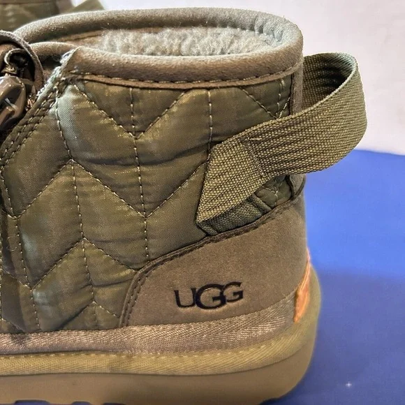 UGG Mens Size 8 Neumel Zip Quilting Chukka Boot Moss Green 1114194 Shoes - Picture 10 of 10